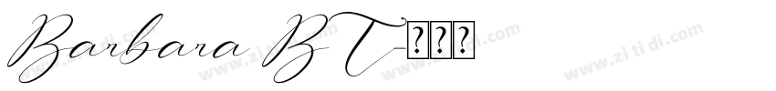 Barbara BT字体转换